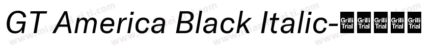 GT America Black Italic字体转换